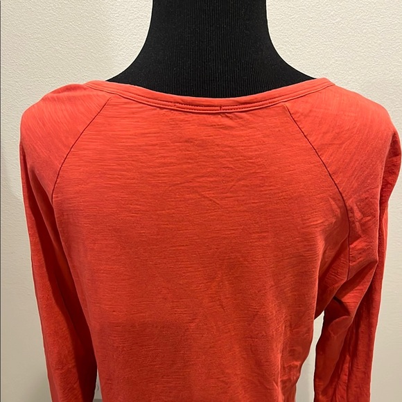 Women's Red Ruffled Top - Picture 3 of 5